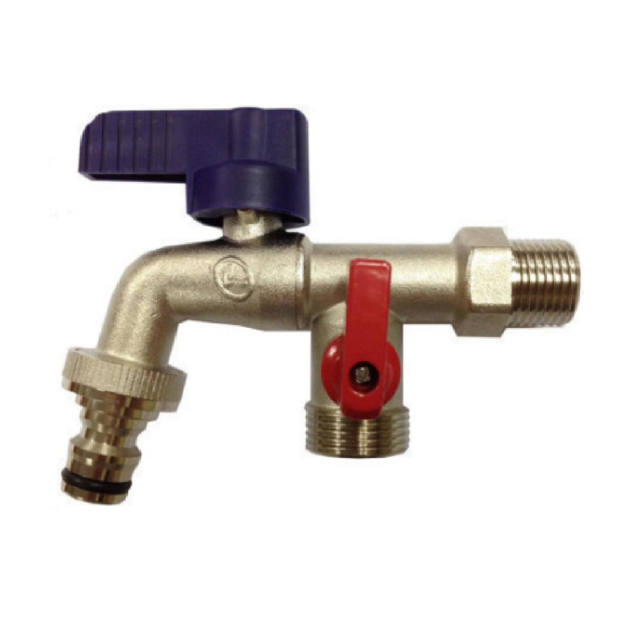 DOUBLE-LIN 2-WAY Bib Tap With 3/4" Nozzle